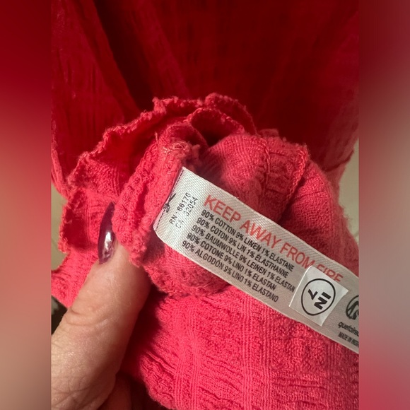 Free People Elle Mini Dress in Miami Vibe pink. Size Large. - Picture 7 of 7